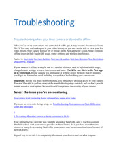 Google Nest NC2100GB Troubleshooting Manual