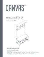 Canvas HALLWAY TREE 068-7571-8 Assembly Instructions Manual