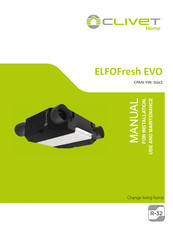 CLIVET ELFOFresh EVO CPAN-YIN Manual For Installation, Use And Maintenance