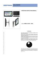 gefran eView HD 156 IP67 Operating Instructions Manual