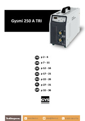 GYS Gysmi 250 A TRI Manual