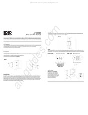 OSD Audio AP525 Manual