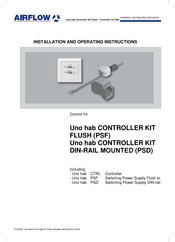 Airflow Uno hab Installation And Operating Instructions Manual