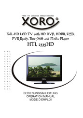 Xoro HTL 2335HD Operation Manual