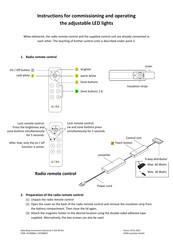 GERA Z LED 60 Instructions For Commissioning And Operating