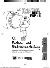 Wita WS DELTA TWP 15 Installation And Operating Instructions Manual
