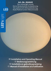LED's light 80060X Installation And Operating Manual