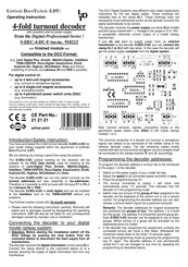 Ldt Digital-Professional Series Operating	 Instruction