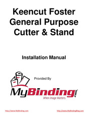 MyBinding Keencut Foster Installation Manual