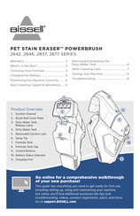 Bissell PET STAIN ERASER 2877 Manuals 