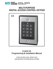 NTI E-ACK-V2 Programming & Installation Manual