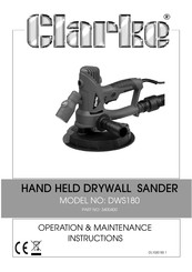 Clarke DWS180 Operation & Maintenance Instructions Manual