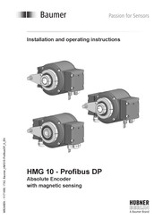 Baumer HMG 10-T-Profibus DP Installation And Operating Instructions Manual