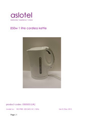 aslotel WK-9980 Operating Instructions Manual