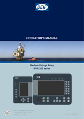 Deif MVR-200 Series Operator's Manual