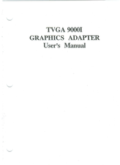 Trident TVGA 9000I User Manual
