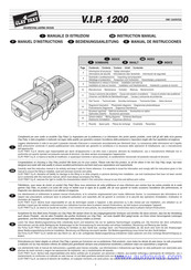 Clay Paky V.I.P. 1200 Instruction Manual