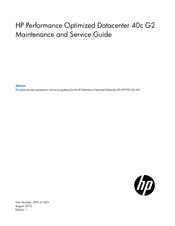HP 695161-001 Maintenance And Service Manual