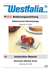 Westfalia 81 50 99 Instruction Manual
