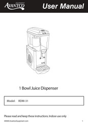 Avantco Equipment RDM-31 User Manual