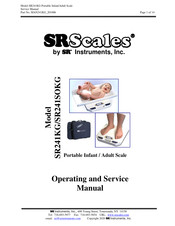 SR Instruments SR Scales SR241KG Operating And Service Manual