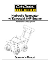 Cub Cadet Commercial Hydraulic Renovator Operator's Manual