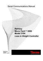 Thermo Ramsey Micro-Tech 3104 Manual