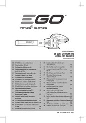 EGO LB5300E Operator's Manual