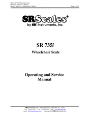 SR Instruments SR Scales SR 735i Operating And Service Manual