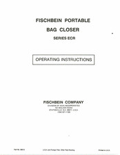 Axia ECR Series Operating Instructions Manual