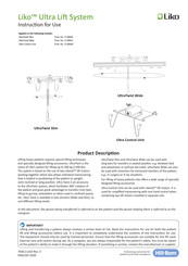 Hill-Rom Liko Ultra Control Unit Instructions For Use Manual