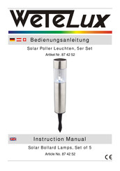 Wetelux 87 42 52 Instruction Manual