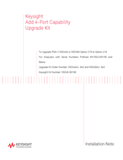 Keysight Technologies N5245AU- 942 Installation Note