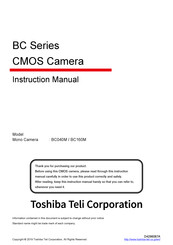 Toshiba BC160M Instruction Manual