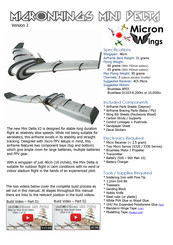 MicronWings MINI DELTA V2 Manual