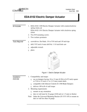 Johnson Controls EDA-8102 Installation Sheet