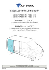 ALEX ORIGINAL 7486-1314 Manual