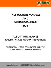 albutt HARDOX TINE B810PPHX Instruction Manual And Parts Catalogue