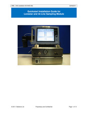 Owlstone Lonestar Quick Start Installation Manual