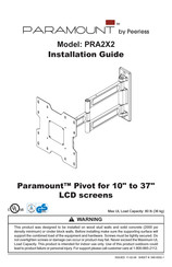 PEERLESS PARAMOUNT PRA2X2 Installation Manual