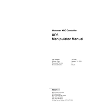 Yaskawa Motoman UP6 Instructions Manual