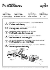 Jaeger 12500537J Fitting Instructions Manual