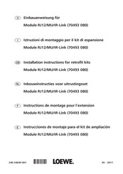 Loewe Module RJ12/MU/IR-Link Installation Instructions Manual
