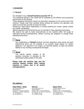 Schaeff HT 12 Manual
