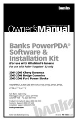 banks PowerPDA 61100 Owner's Manual With Installation Instructions
