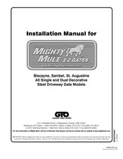GTO Mighty Mule St. Augustine Installation Manual