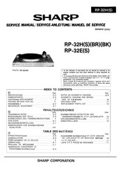 Sharp RP-32HBK Service Manual