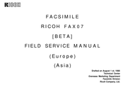 Ricoh FAX07 Field Service Manual