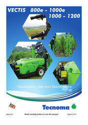 Tecnoma VECTIS 800e Adjustments, Use And Maintenance
