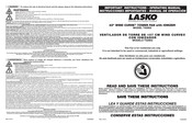 Lasko WIND CURVE T42902 Important Instructions And Operating Manual